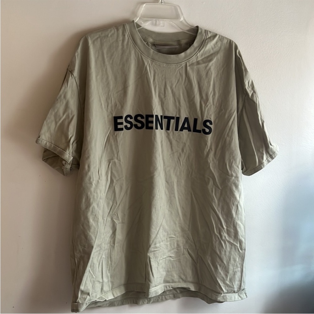 Fear of God Essentials Tan Short Sleeve Tee Size Large - Picture 3 of 7